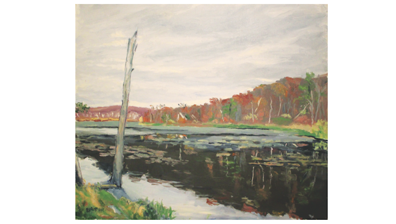 “Ice Lakes Swamp” is among the works of Helen Evanchik that will be on display at The University of Scranton’s Hope Horn Gallery through Nov. 17.