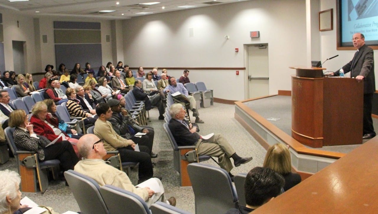 University of Scranton President Rev. Scott R. Pilarz, S.J., discussed “The Humanities: Now More Than Ever” at an Oct. 18th lecture presented by Schemel Forum in collaboration with the University’s Office of the President. 