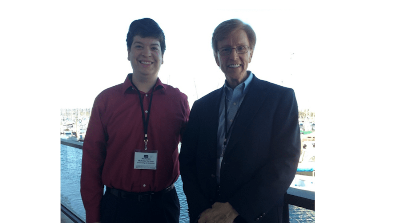 University of Scranton graduate student, Nicholas Varriano was among just six students worldwide selected to attend the Institute of Management Accountants (IMA®) Student Leadership Experience in San Diego, California, earlier this semester. Varriano, left, is pictured with Harry W. Zike, CFO of Chinook Sciences, member of the IMA Global Board of Directors and a 1976 graduate of The University of Scranton.