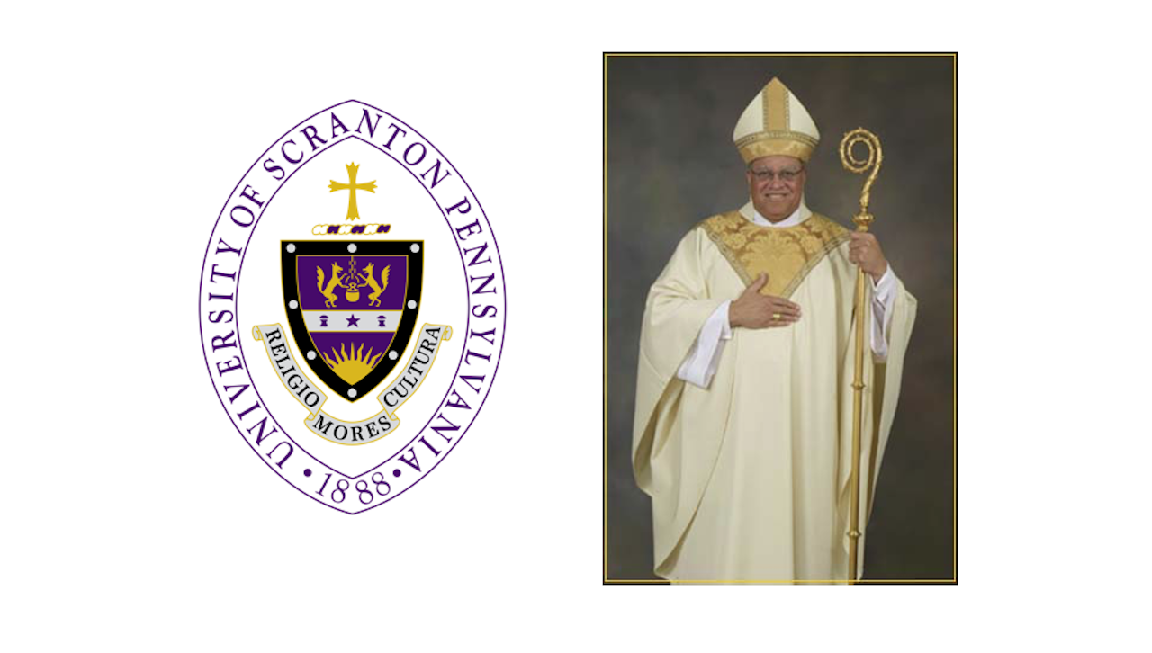 Most Reverend George V. Murry, S.J., Ph.D., Bishop of the Diocese of Youngstown, will be the principal speaker at The University of Scranton’s undergraduate commencement on Sunday, May 27, at the Mohegan Sun Arena at Casey Plaza, Wilkes-Barre.