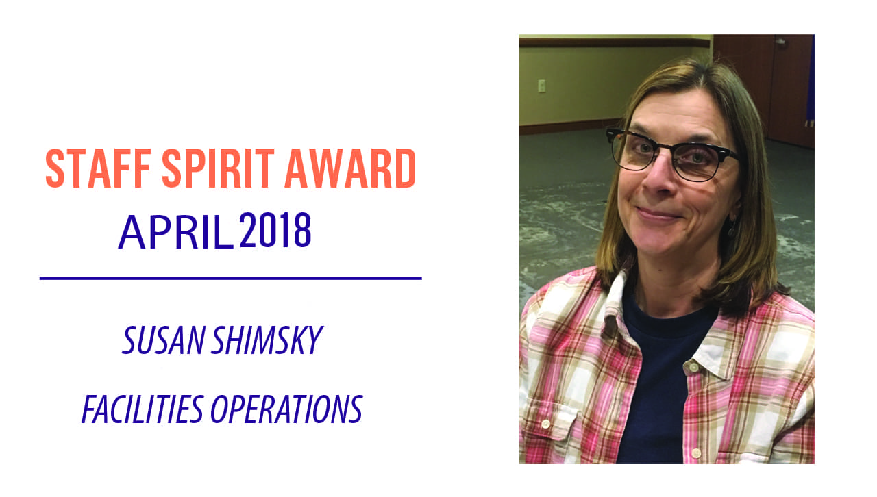 Staff Spirit Award April