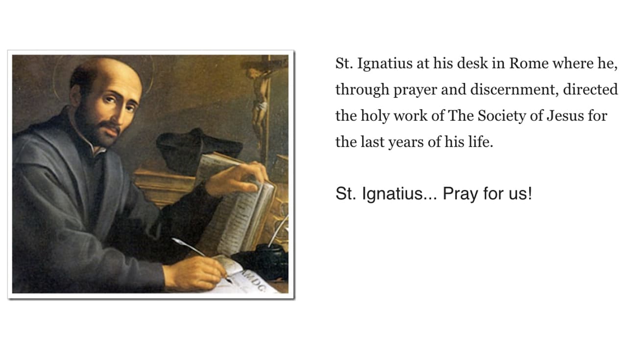 Happy St. Ignatius Day