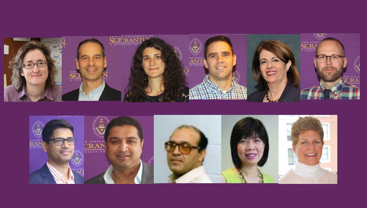 Eleven faculty members received University of Scranton development intersession grants for January 2019.