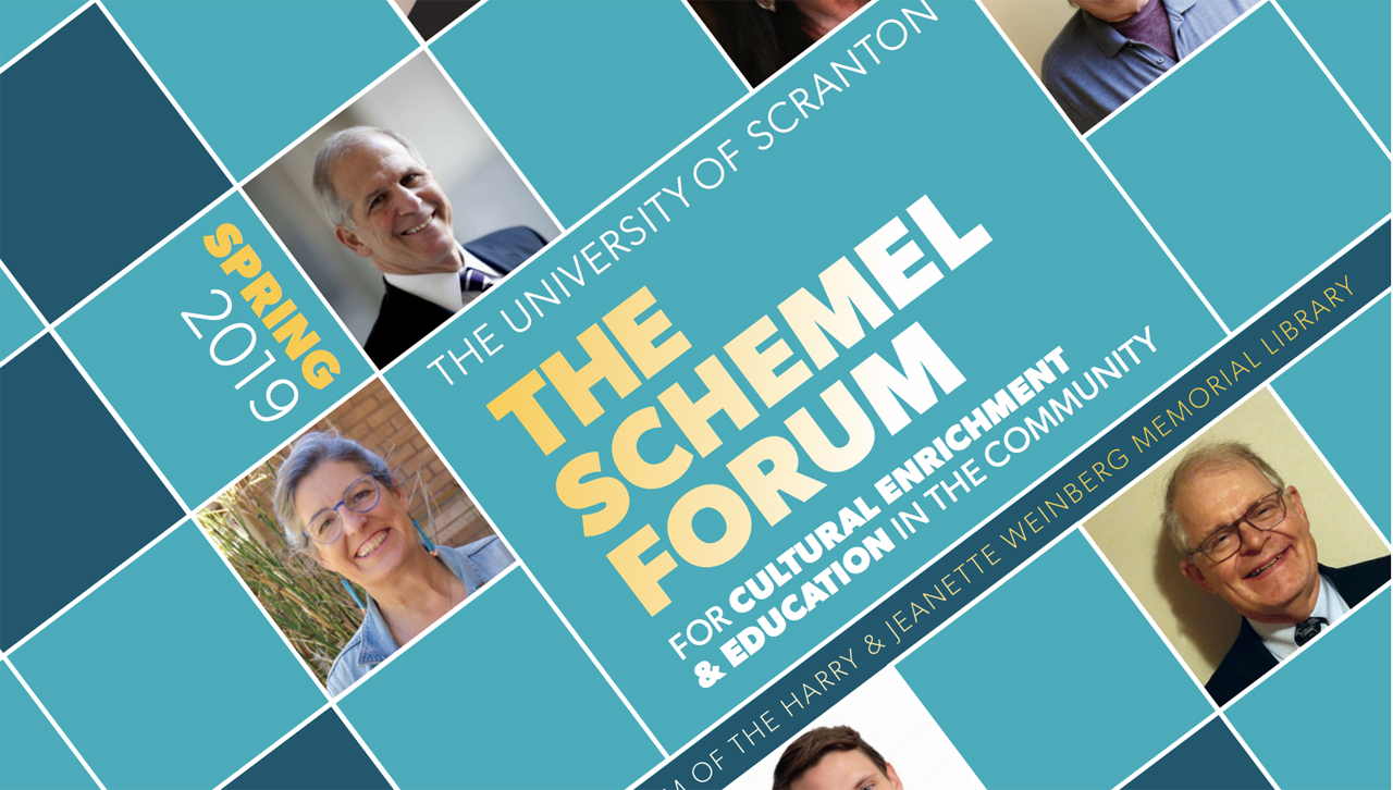 Schemel Forum Programs, April 8 and May 2