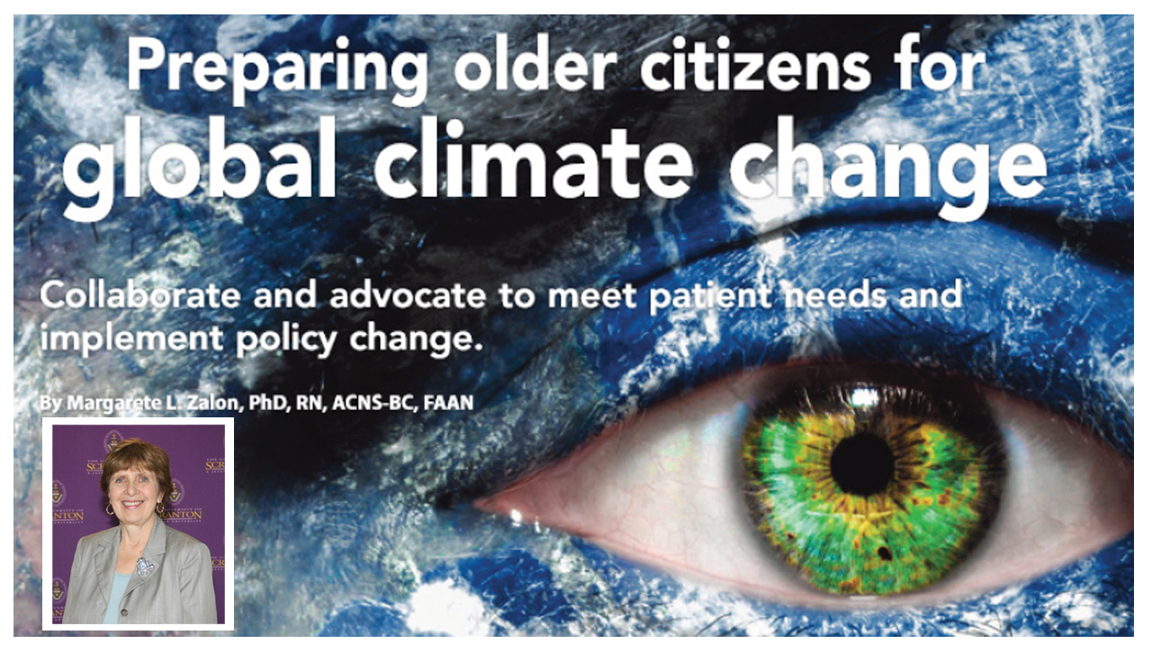 Dr. Zalon on 'Preparing older citizens for global climate change'