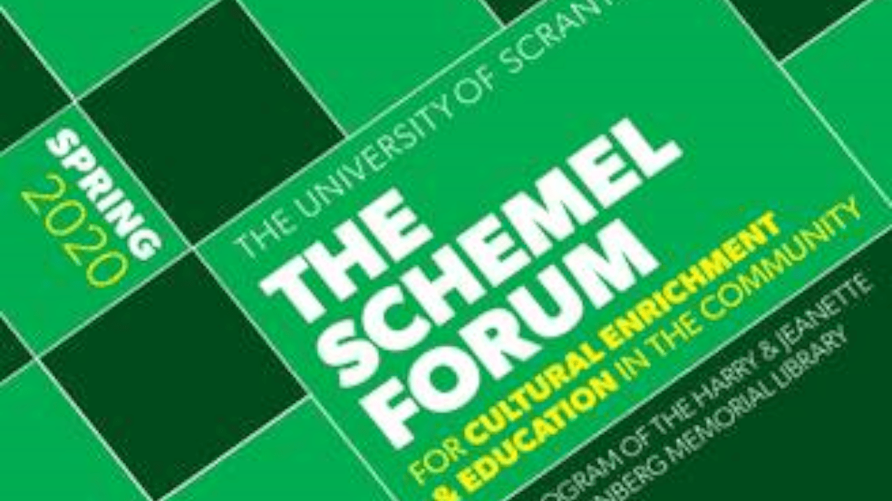 Schemel Forum Update, Faculty to Speak