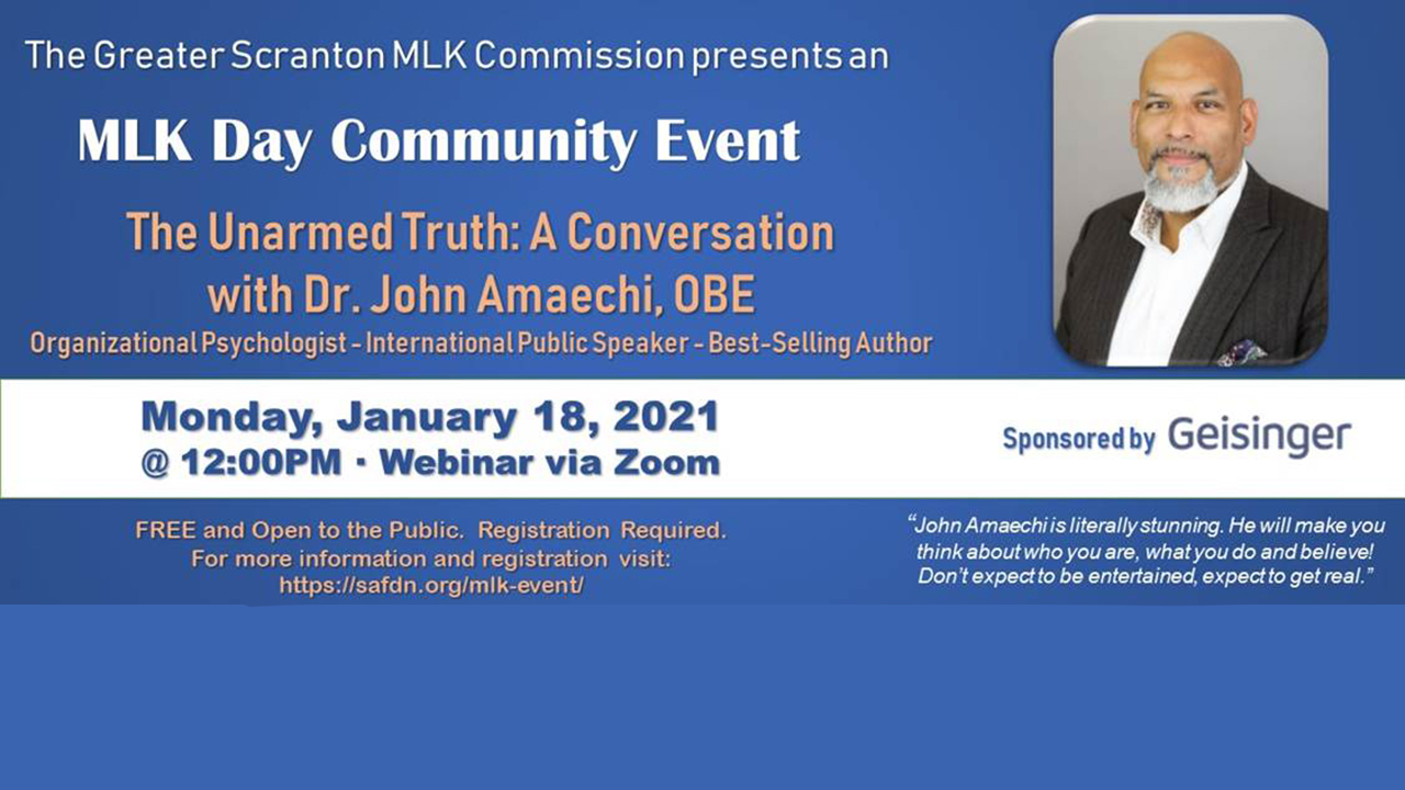 MLK Day Event with Dr. John Amaechi, OBE