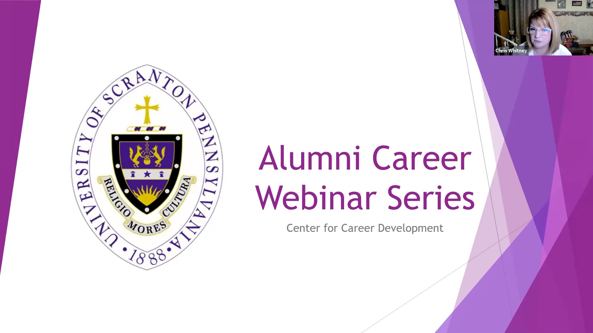 University Continues Alumni Career Development Webinar Series March 31