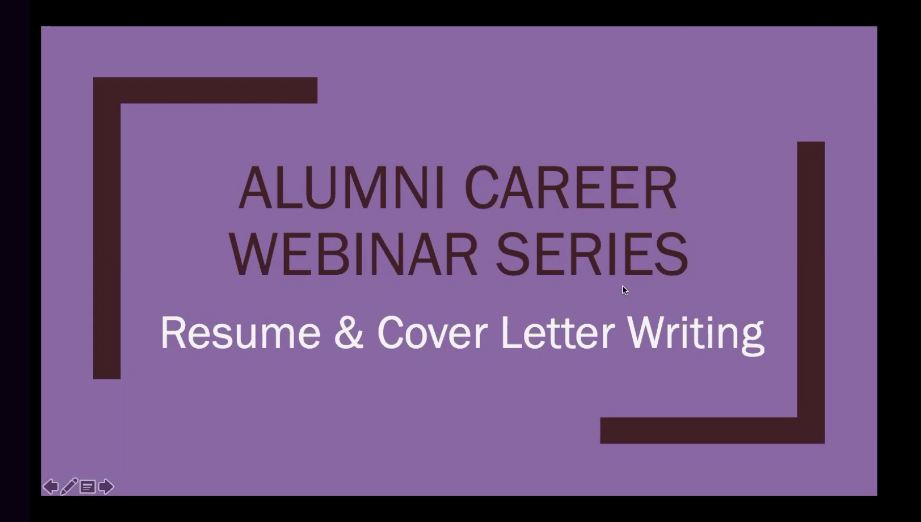 University Continues Alumni Career Development Webinar Series April 28