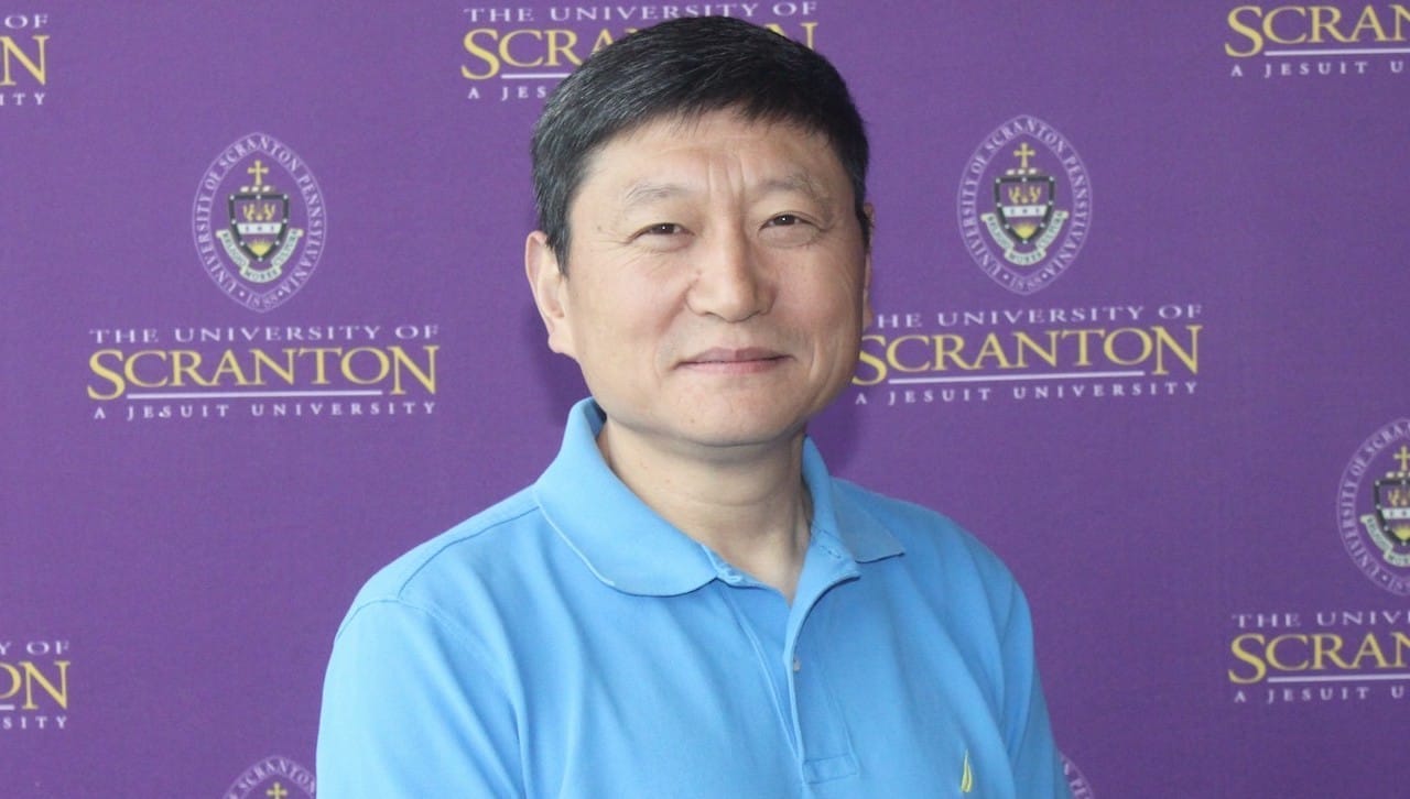 The University of Scranton’s graduating class of 2021 named Yaodong Bi, Ph.D., professor of computing sciences, as Teacher of the Year.