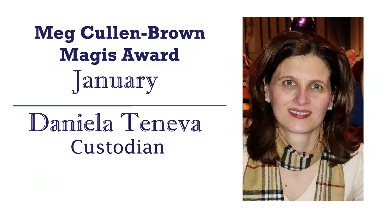 Meg Cullen Brown Magis Award - January