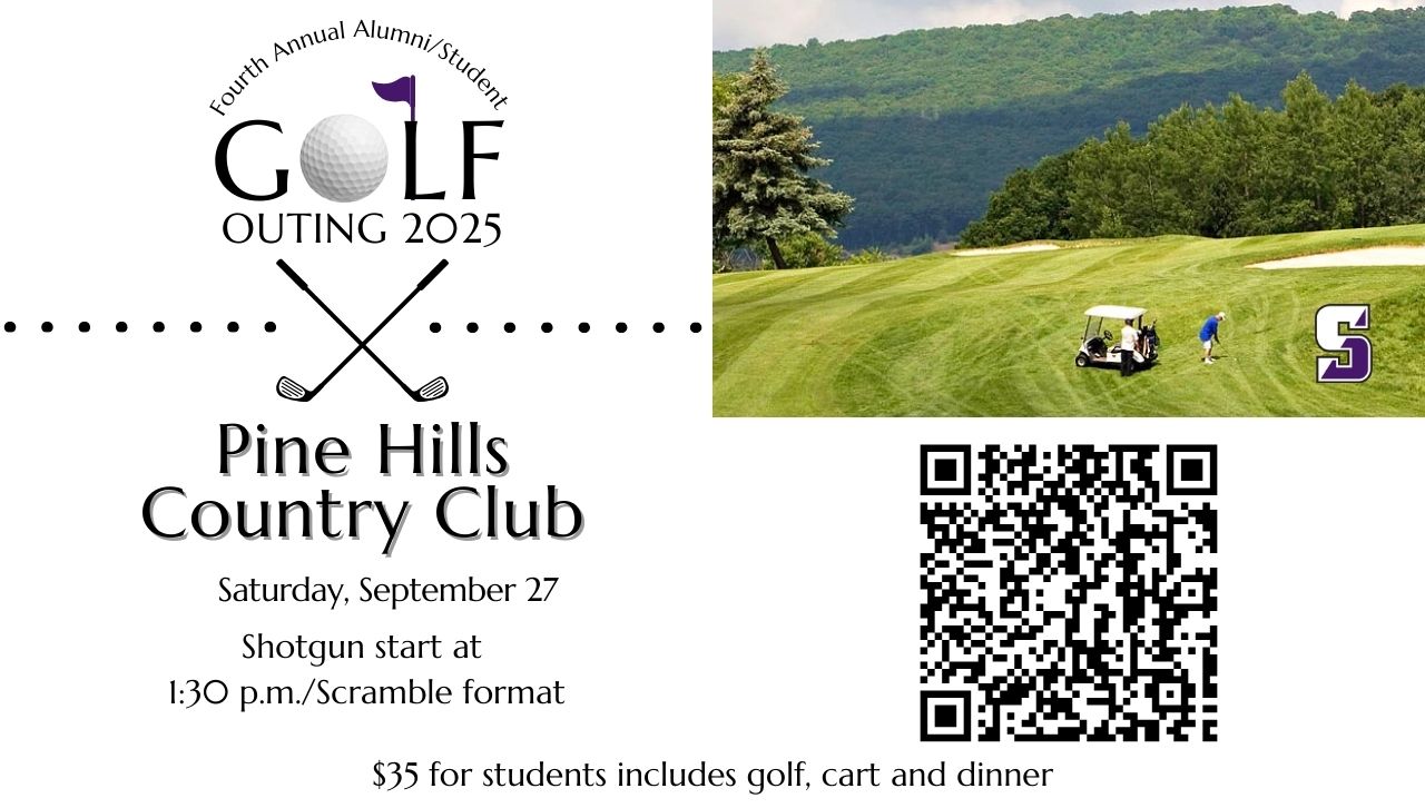 Pine Hills Country Club, Saturday, Sept. 27, Shotgun start at1:30 p.m./Scramble format, $35 for students includes golf, cart and dinner