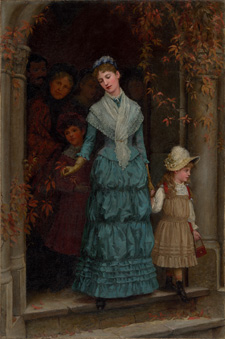 “The Parson’s Daughter,” an oil painting on canvas by Jennie Brownscombe, will be among the pieces on display that area students can study through workshops held in conjunction “An Ideal Subject: the Art of Jennie Brownscombe” at The University of Scranton’s Hope Horn Gallery from Feb. 4 to March 18.