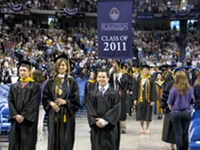 The University of Scranton conferred more than 970 bachelor’s and associate’s degrees at its undergraduate commencement on Sunday, May 29, 2011.