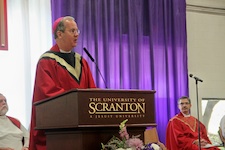 The University of Scranton began a year-long celebration of its 125th anniversary with Mass of the Holy Spirit celebrated by Most Rev. Joseph Bambera, Bishop of the Diocese of Scranton, Sept. 5, in the Byron Recreation Complex.
