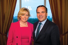The President’s Medal will be presented to Jacquelyn Rasieleski Dionne ’89 and John D. Dionne ’86 at the University’s President’s Business Council 12th Annual Award Dinner Thursday, Oct. 3, at The Pierre Hotel in New York City. All proceeds from the event support the University’s Presidential Scholarship Endowment Fund.