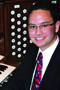 Award-winning organist David Ball will perform on the University’s 1910 symphonic organ in the Houlihan-McClean Center on Friday, March 28, at 7:30 p.m.