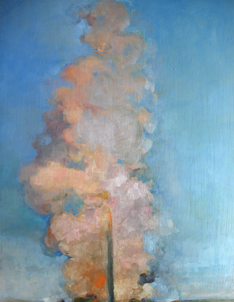 “Tower,” a painting by Dale Emmart, is among the works to be shown in the exhibit “Tower: Paintings by Dale Emmart” on display from Oct. 21 through Nov. 18 in The University of Scranton’s Hope Horn Gallery, Hyland Hall.