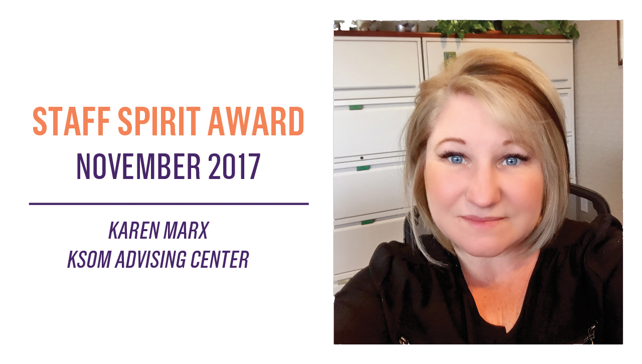 Staff Spirit Award - November 2017