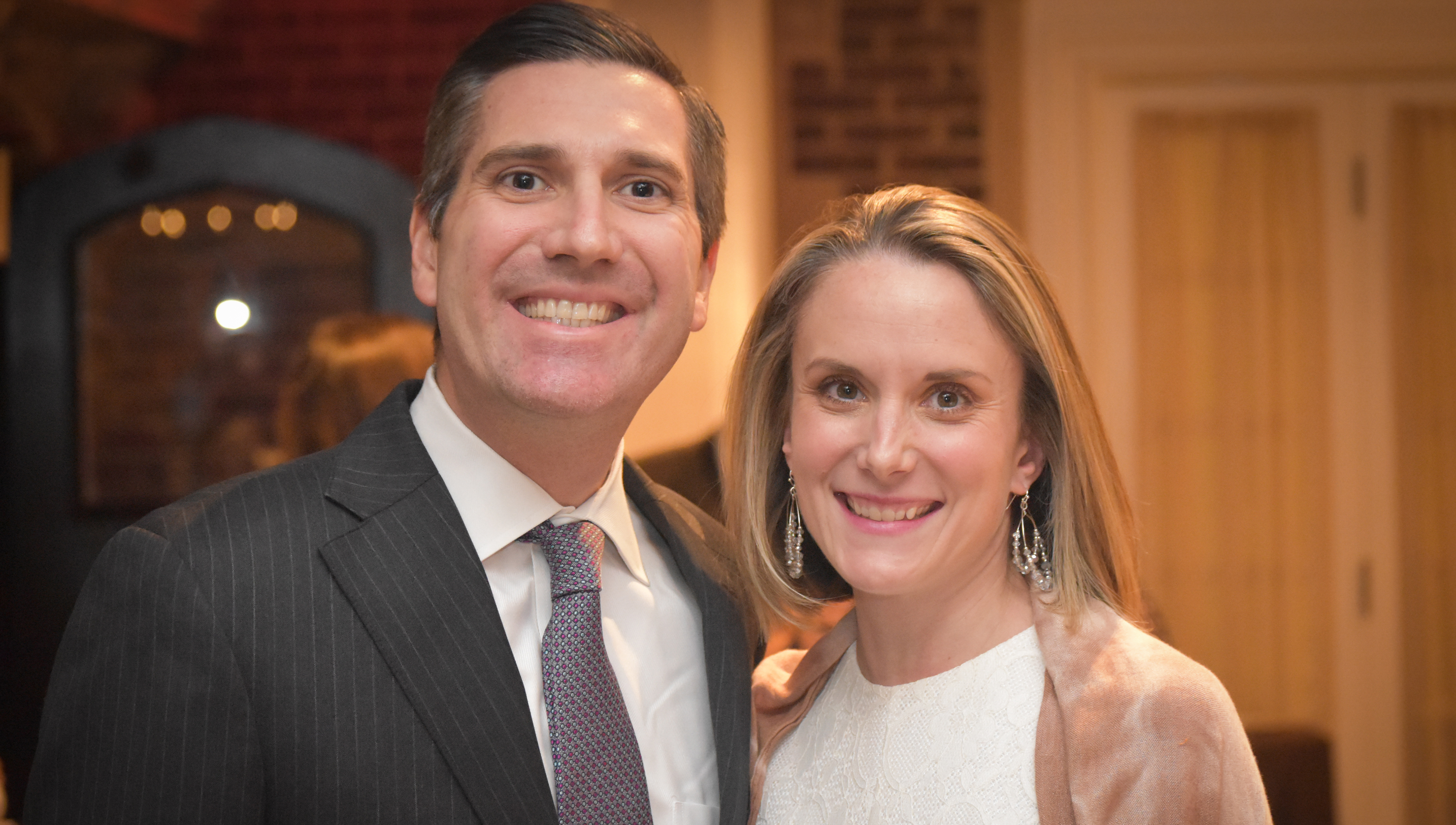 Alumni Society President Elect Mike Short '99 and Susanna Puntel Short '01 enjoy the festivities at Baltusrol Golf Club.