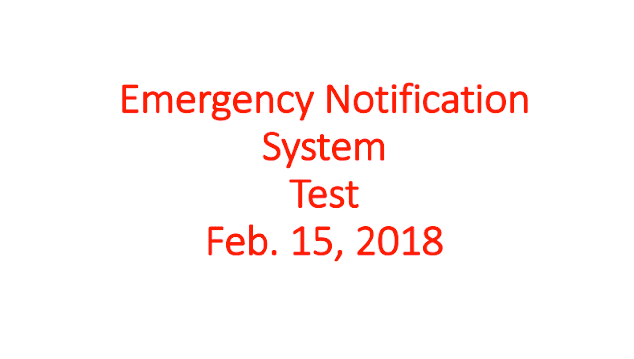 University to Test Emergency Notification Feb. 15 image