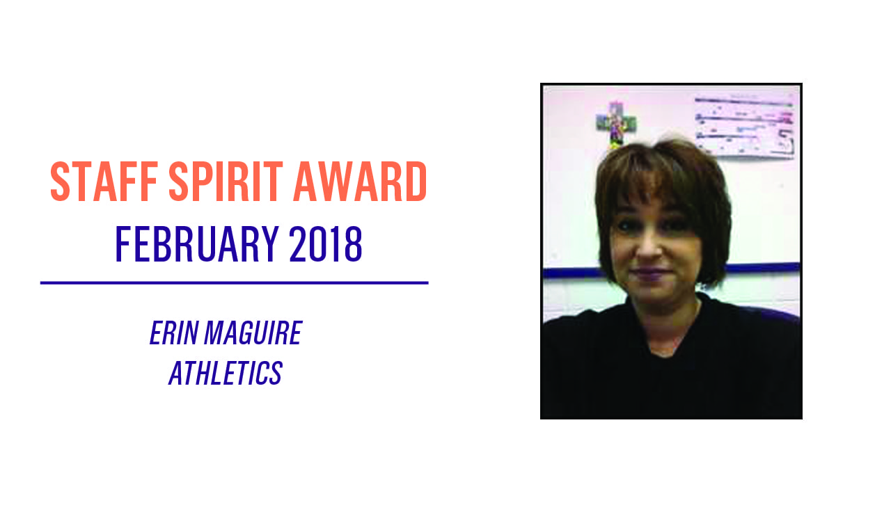 Staff Spirit Award February 2018 image