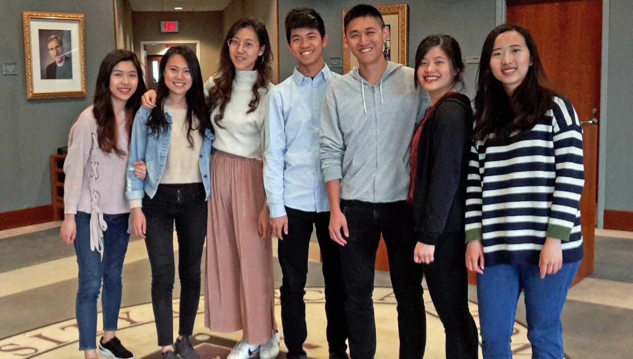 Charmie Chen, Sherry Lin, Eunice Wang, David Liu, Albert Kuo, Andie Liao, and Candice Yu.