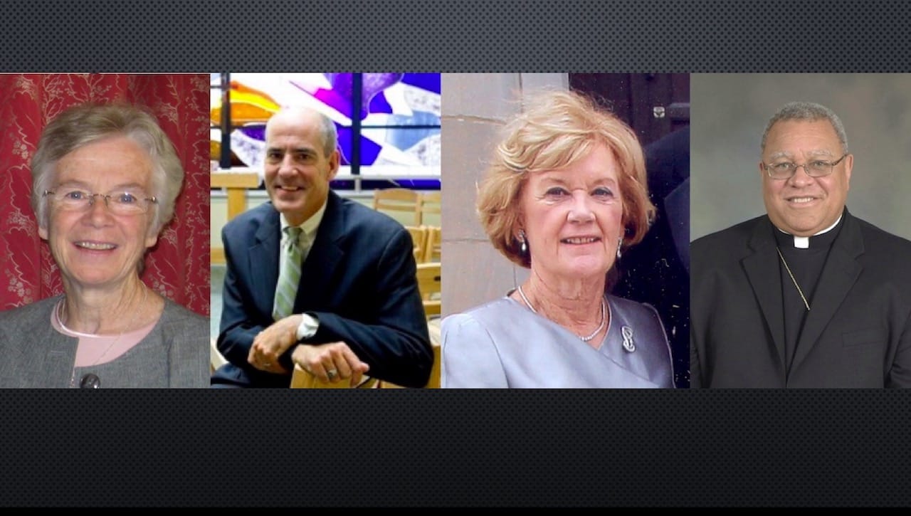 Sister Ann Walsh, I.H.M., William Whitaker, Cecelia Lynett Haggerty, and Most Reverend George V. Murry, S.J., Ph.D., will receive honorary degrees from The University of Scranton at its undergraduate commencement ceremony on Sunday, May 27.