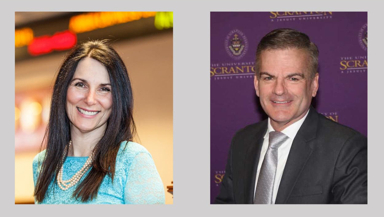 University of Scranton Rose Sebastianelli, Ph.D., operations and information management, and professors Daniel Mahoney, Ph.D., accounting,were awarded the William and Elizabeth Burkavage Fellowship in Business Ethics and Social Responsibility for 2018-21.