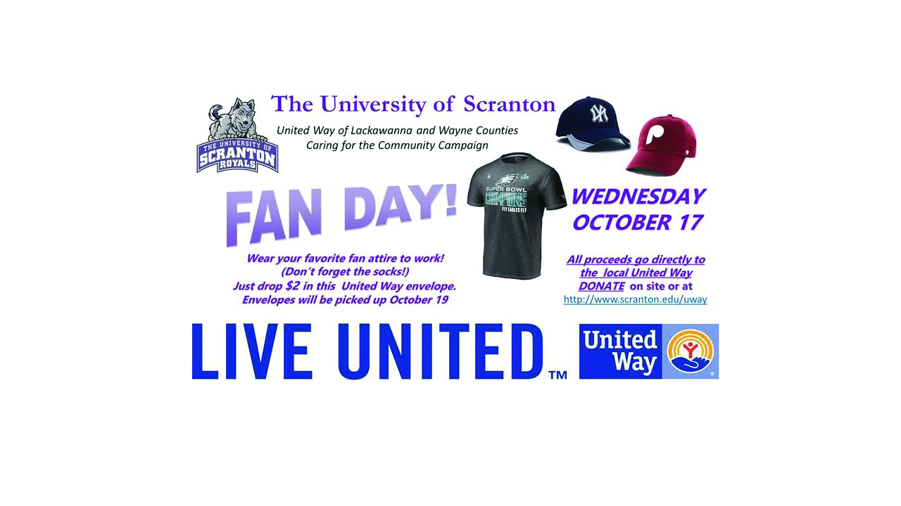 United Way Campaign- Fan Day Approaching!