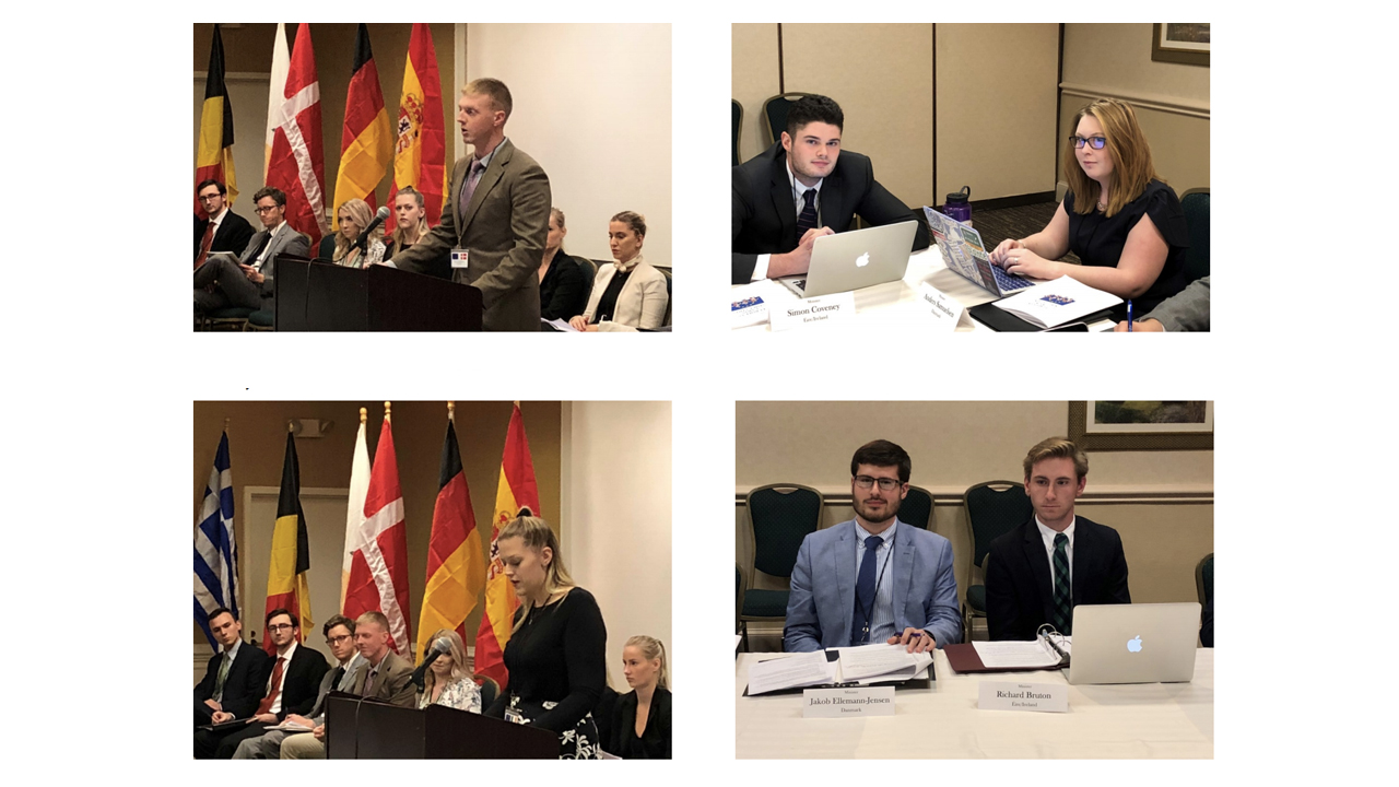 Twenty students compete in the Mid-Atlantic European Union Simulation Program in D.C.