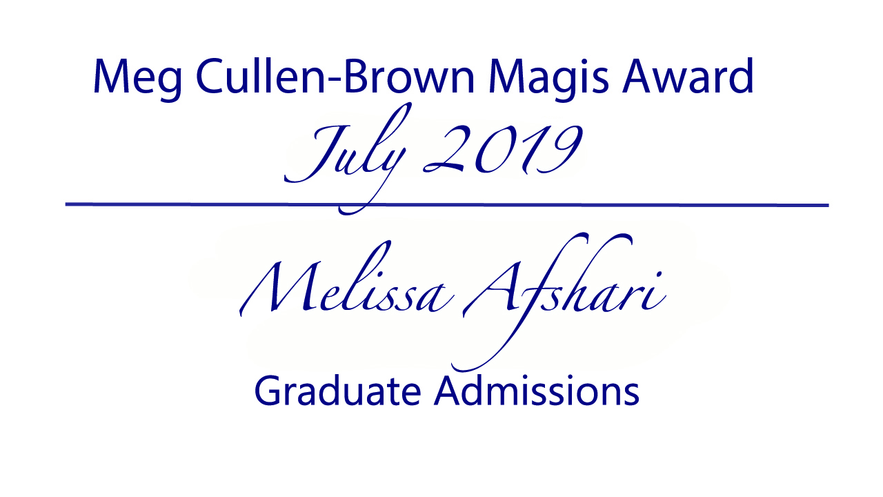 Meg Cullen Brown Magis Award - July