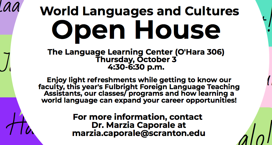 World Languages and Cultures Open House image