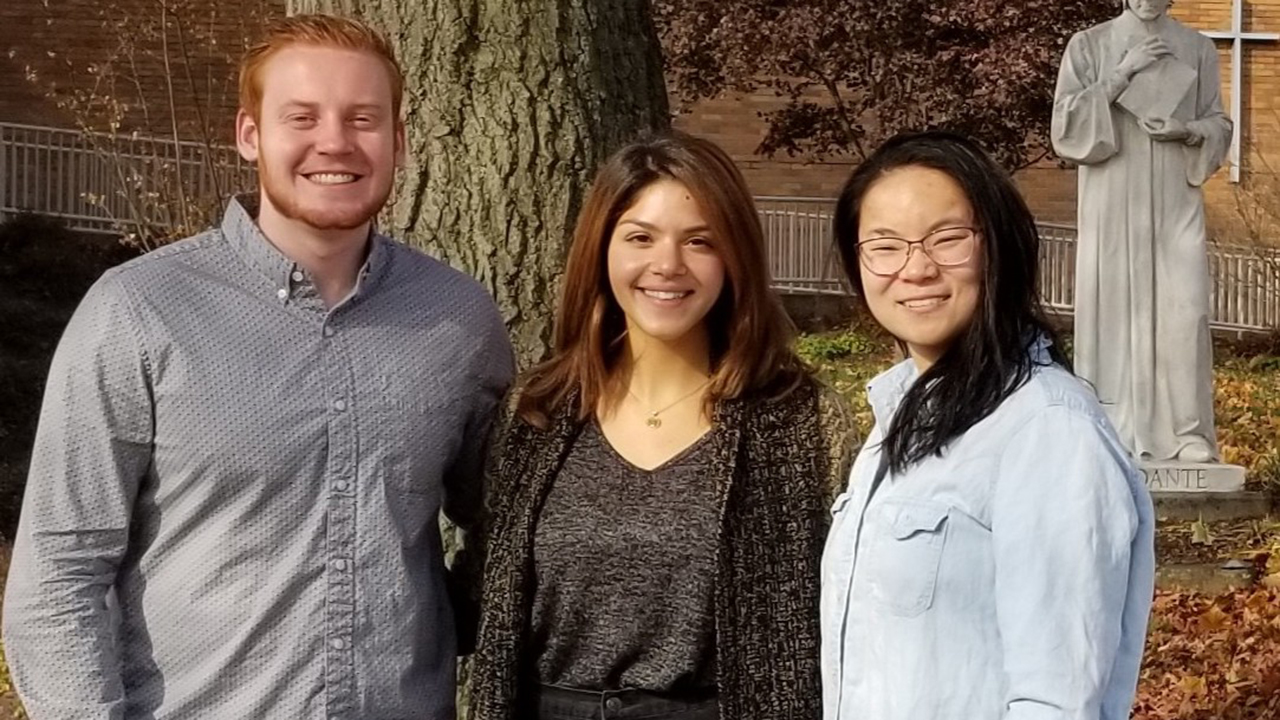 Andrew Patterson ‘20, Emily Locascio ‘20, Mei Lin McElhill ‘20