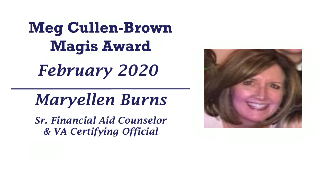 Meg Cullen Brown Magis Award - February