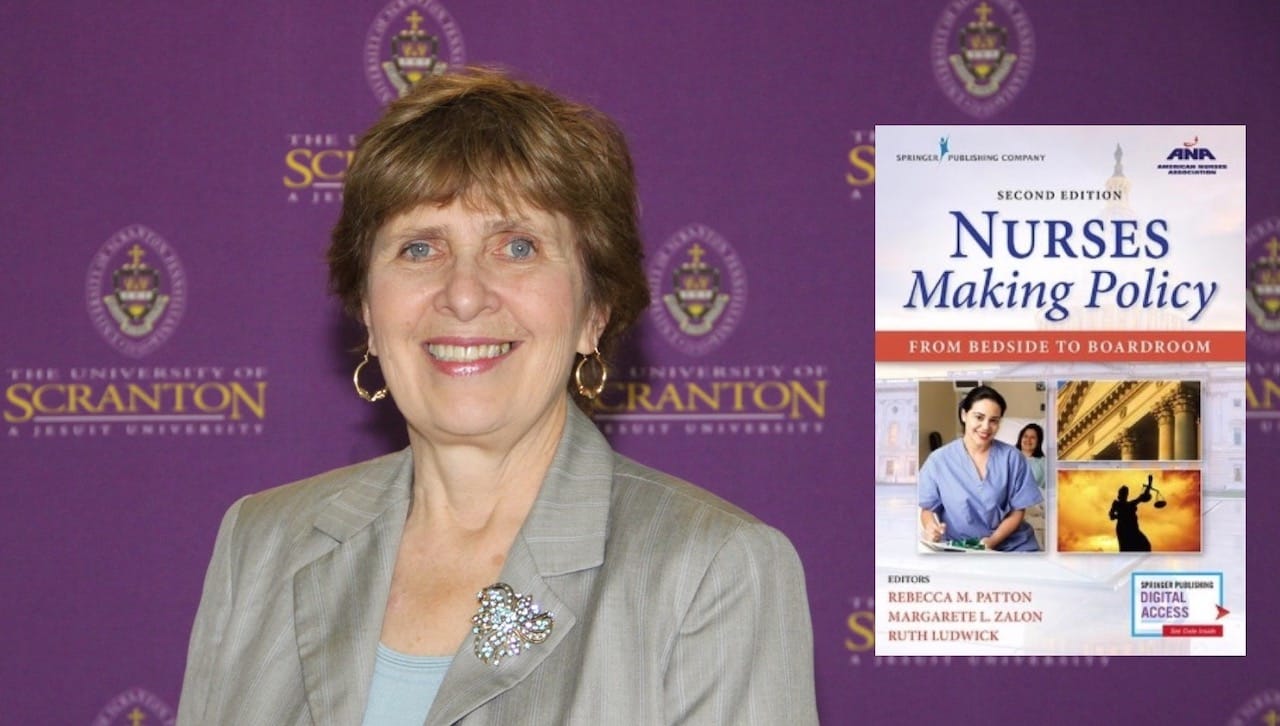 “Nurses Making Policy: From Bedside to Boardroom,” second edition, co-edited by Nursing Professor Margarete Lieb Zalon, Ph.D., R.N., A.C.N.S.-B.C., F.A.A.N., won second place in the History and Public Policy category of the 2019 American Journal of Nursing Book of the Year Awards.