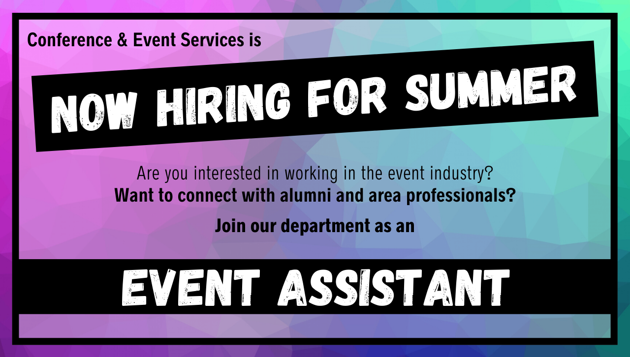 Event Assistant Position Provides Unique Perspective of Campus image