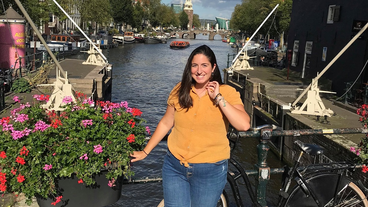 Molleur in Amsterdam, where she studied abroad for the semester.