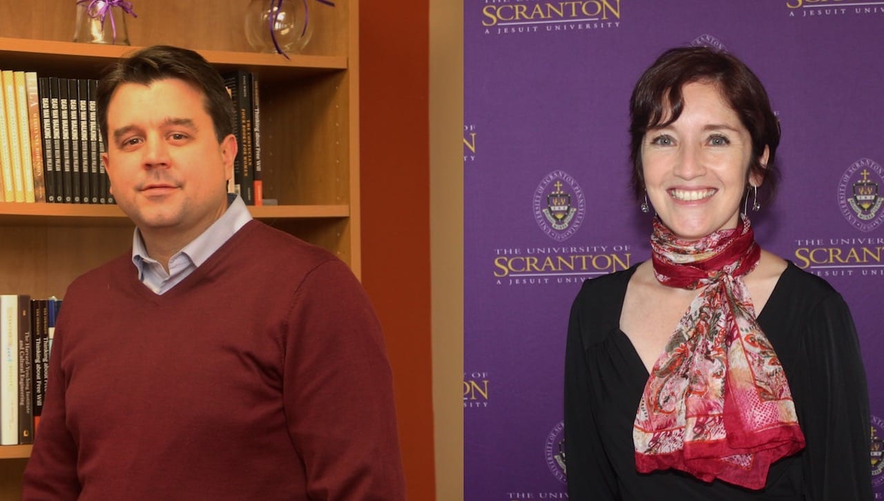 Leading The University of Scranton’s virtual fall Schemel Forum courses for the fall are Scranton professors: Matthew Meyer, Ph.D., associate professor of philosophy, and Yamile Silva, Ph.D., associate professor and chair of the Department of World Languages and Cultures.