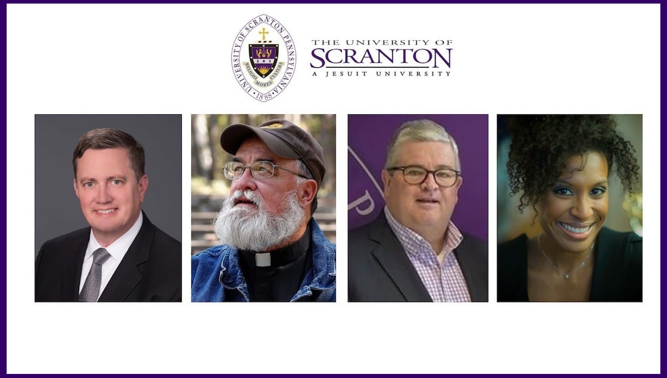 James F. Cummings, M.D., ’88, H’15; Rev. Richard G. Malloy, S.J.; John P. “JP” Sweeney P’08, P’13, P’20; and Nicole Young ’00 were named to The University of Scranton’s Board of Trustees.