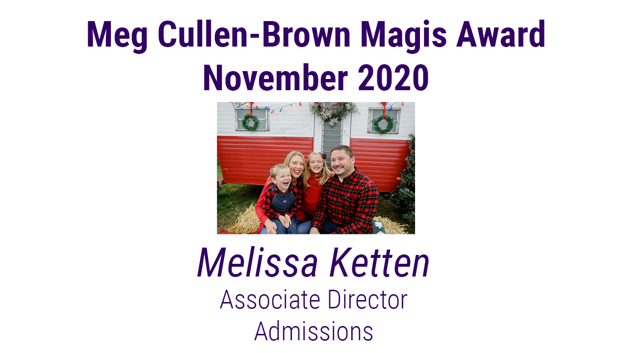 November Meg Cullen-Brown Magis Award