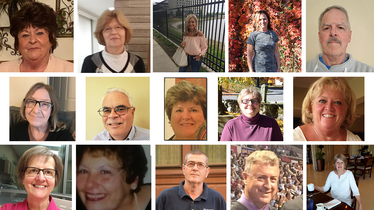 Fifteen of the twenty-one University staff retirees. Find out who they are below.