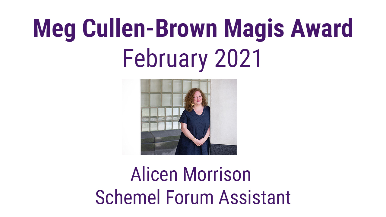 Magis Award Winner for February 2021