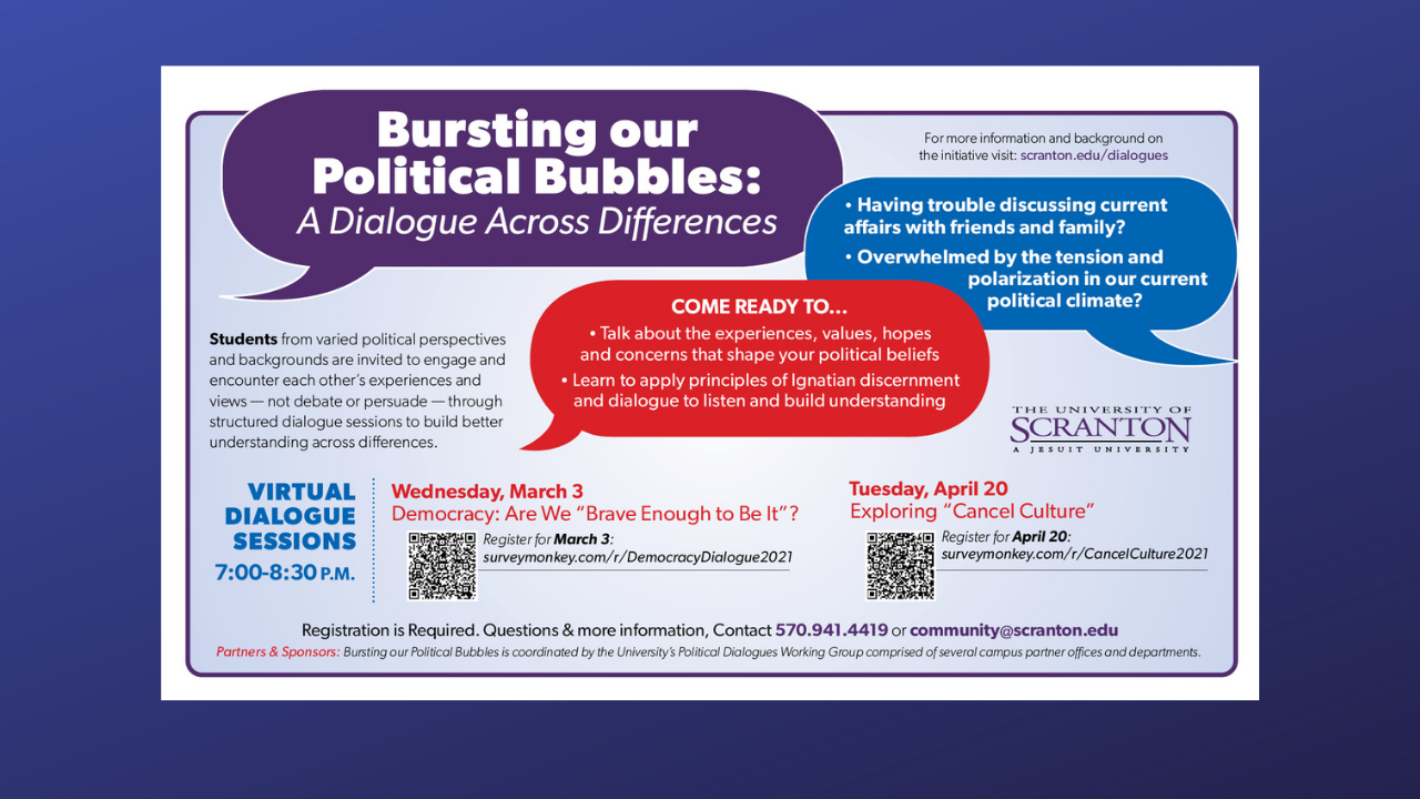 Two Nonpartisan Student Political Dialogues Planned for Spring Semester