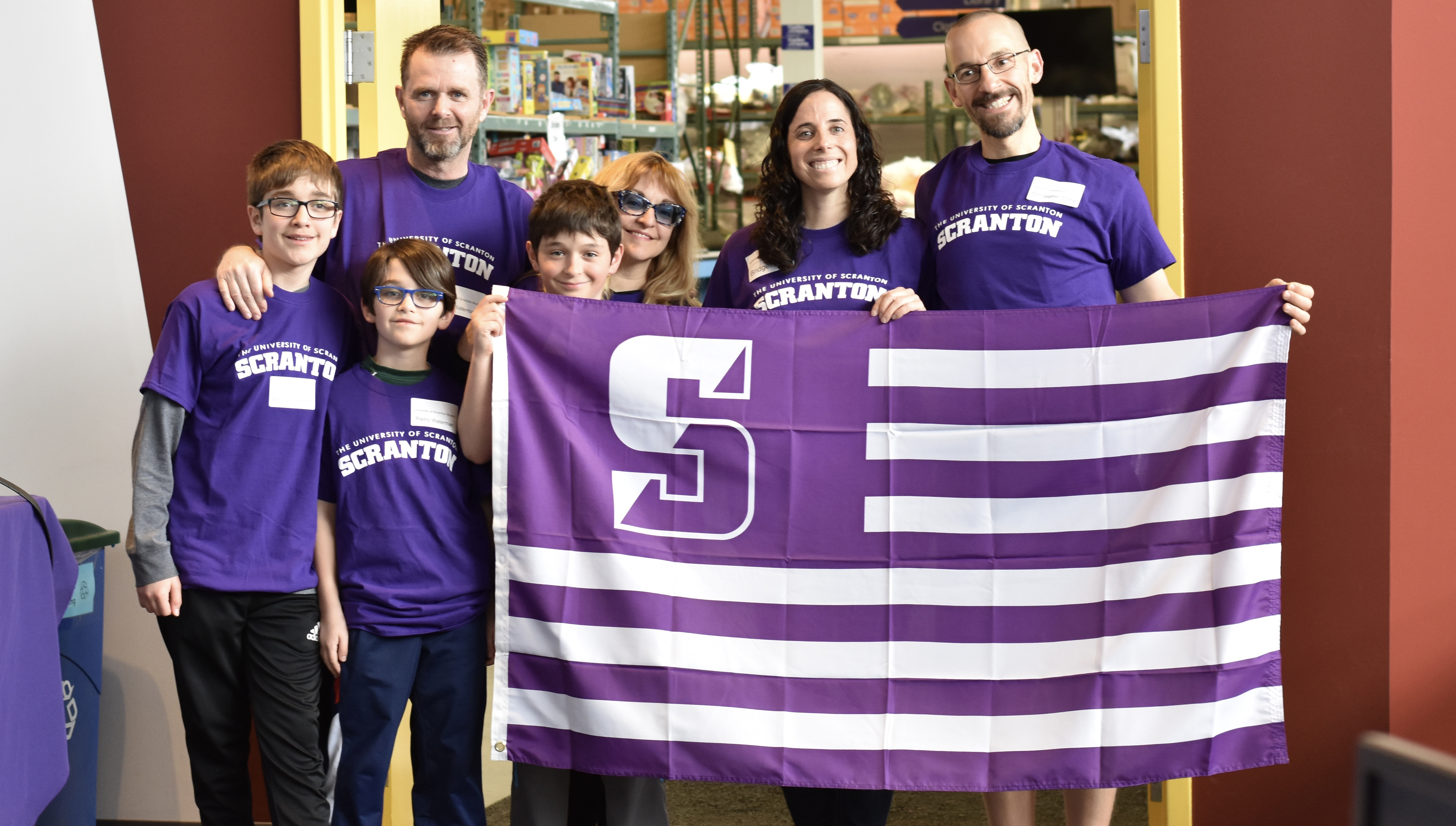 Scranton alumni and friends participate in the University's Day of Service in 2019.