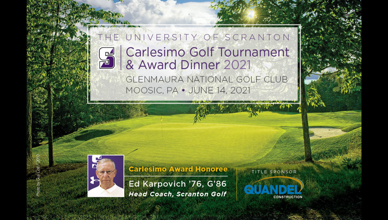 University To Hold Carlesimo Golf Tournament And Award Dinner June 14 image