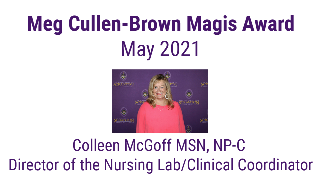May 2021 Meg Cullen Brown Magis Award Winner Impact Banner