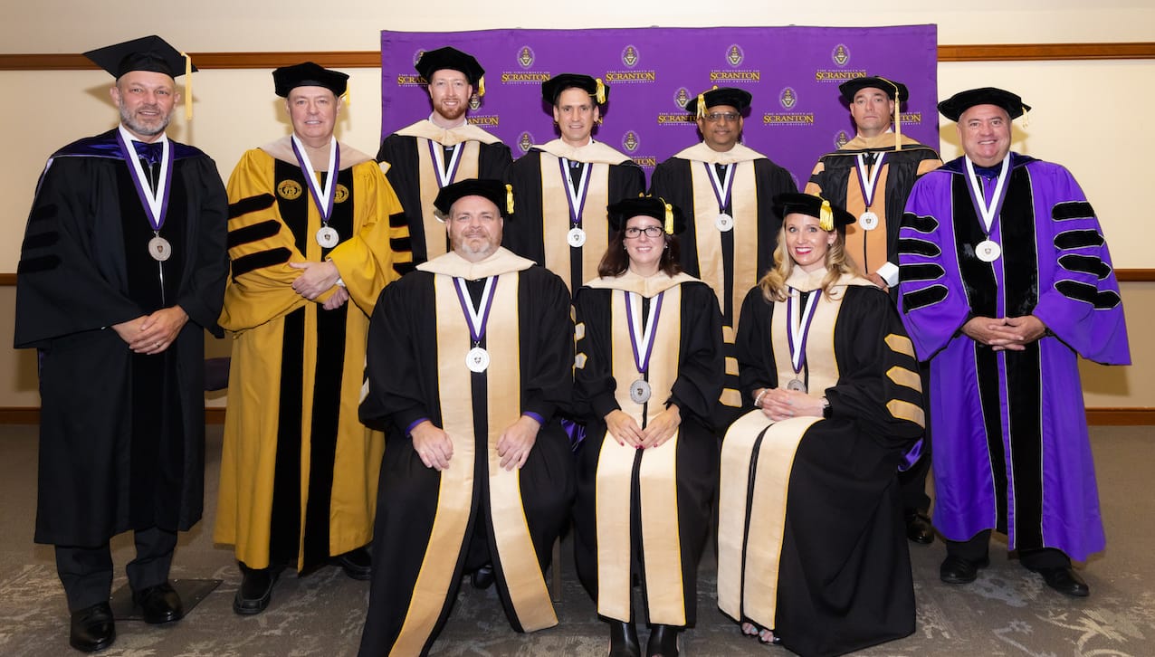 A special ceremony was held for the first cohort of students to graduate from doctor of business administration (DBA) program at The University of Scranton. The graduates and faculty have already co-authored and published 15 manuscripts in internationally recognized refereed journals and each of the graduates had been successful in securing at least one publication as a co-author while still attending the program. Scranton’s DBA program, was recognized by AACSB for “Innovations and Best Practices in Canada, Latin America and the United States” in 2019.