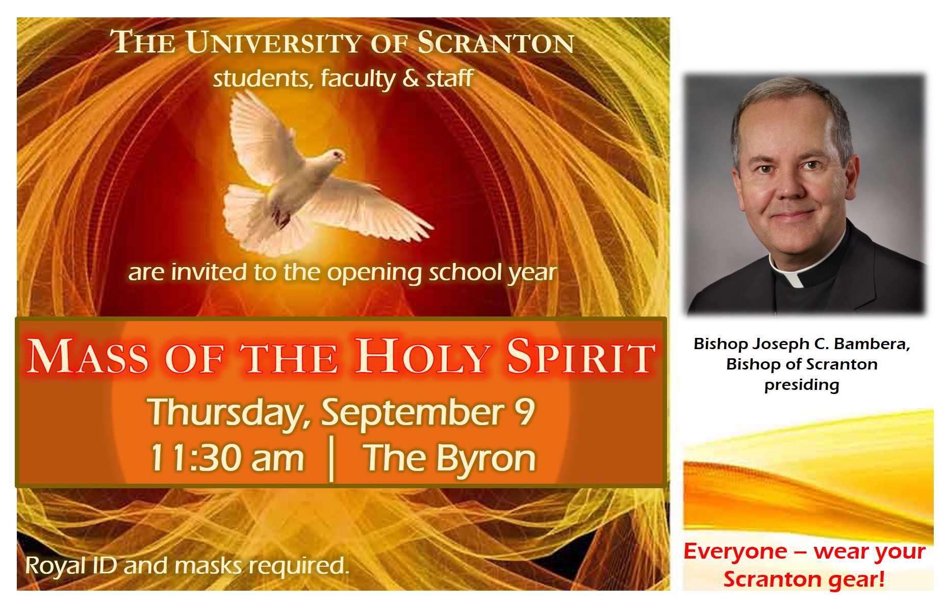 Mass of the Holy Spirit, Sept. 9 Impact Banner