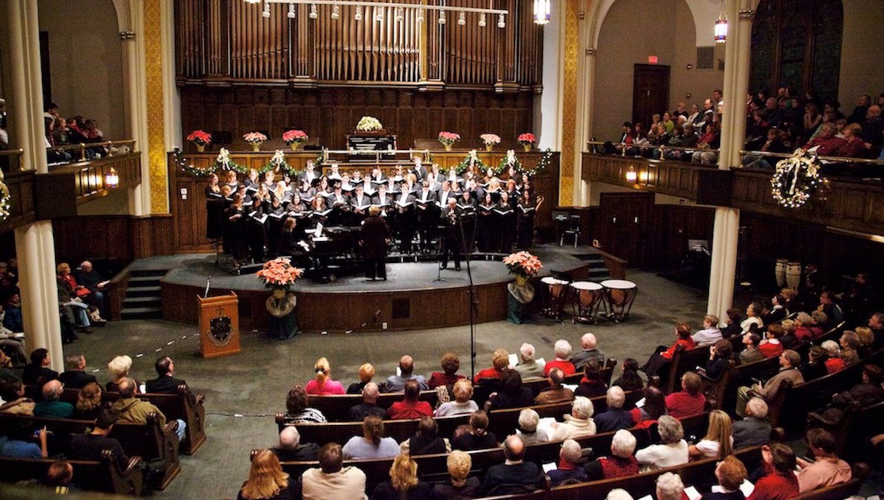 The 54th annual Noel Night concert, featuring The University of Scranton Singers, presented by Performance Music at The University of Scranton, will take place Saturday, Dec. 4, at 8 p.m. in the Houlihan-McLean Center. Doors will open at 7:20 p.m. and an organ prelude will begin at 7:25 p.m. Admission is free. The concert is the University’s Christmas gift to the community.